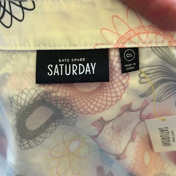 KATE SPADE Saturday Rain Poncho Spirograph Print NWT One Size - Picture 6 of 15
